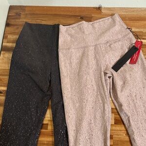 2 pairs Carbon38 leggings - sparkle - 1 NWT